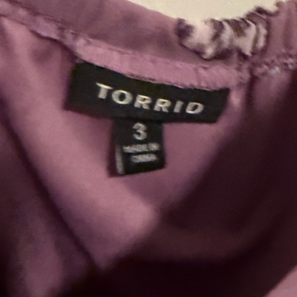 Torrid Purple Floral Print Casual Dress - Picture 3 of 5